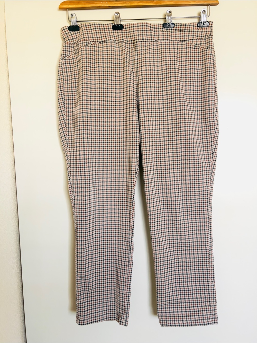 Wild Fable Checkered Dress Pants - Beige/Brown/Black